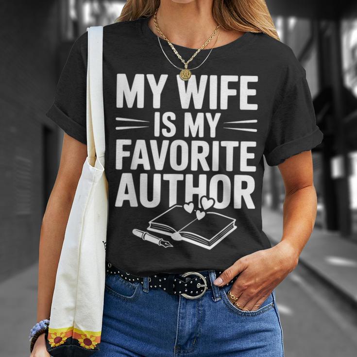 My Wife Is My Favorite Author Book Lover T-Shirt Gifts for Her My Wife Is My Favorite Author Book Lover T-Shirt Gifts for Her