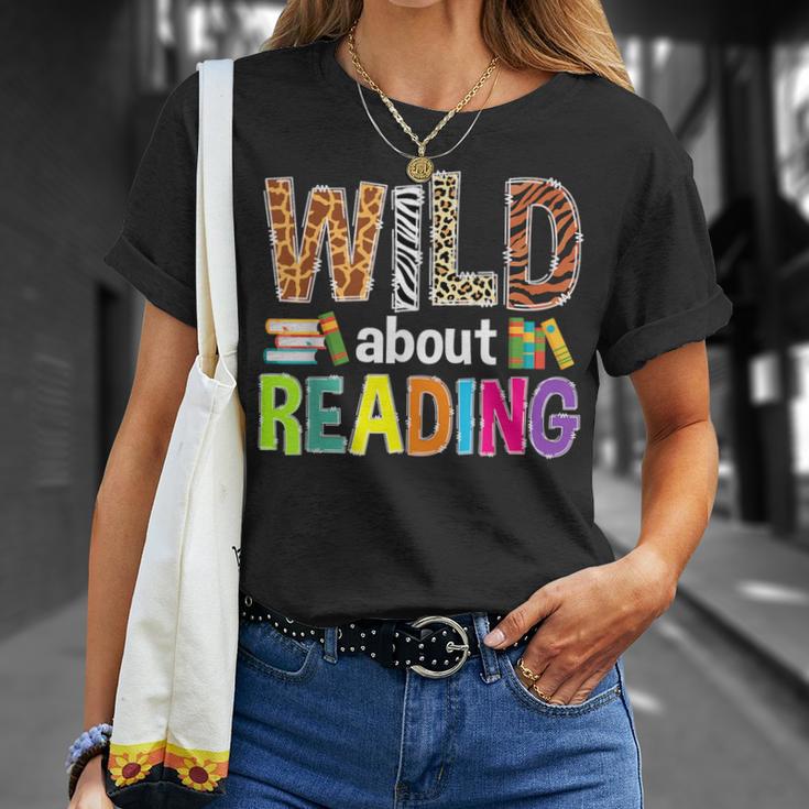 Wild About Reading Library Day Reading Books & Bookworm T-Shirt Gifts for Her Wild About Reading Library Day Reading Books & Bookworm T-Shirt Gifts for Her