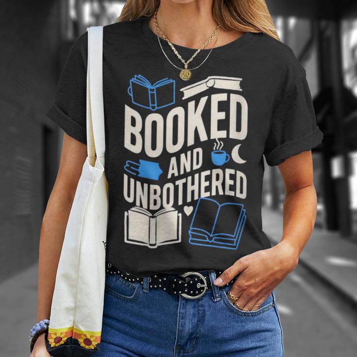 Women's Booktrovert Introvert Reader Library Card Coffee Books T-Shirt Gifts for Her