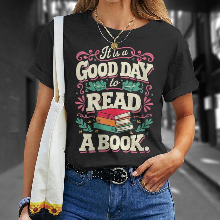 Women's It Is A Good Day To Read A Book Reading Lover T-Shirt Gifts for Her