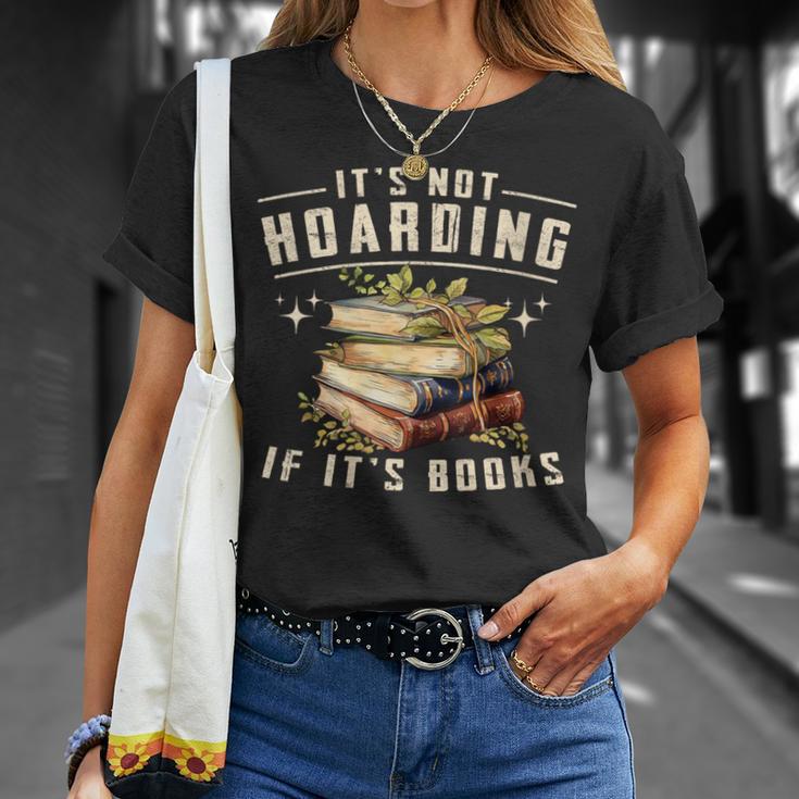 Women's Not Hoarding If It's Books Reader Book Nerd Book Reading T-Shirt Gifts for Her Women's Not Hoarding If It's Books Reader Book Nerd Book Reading T-Shirt Gifts for Her
