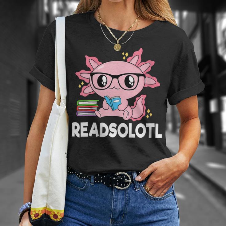Women's Readsolotl Axolotl Book Lover Reading Women Girls Kids T-Shirt Gifts for Her Women's Readsolotl Axolotl Book Lover Reading Women Girls Kids T-Shirt Gifts for Her