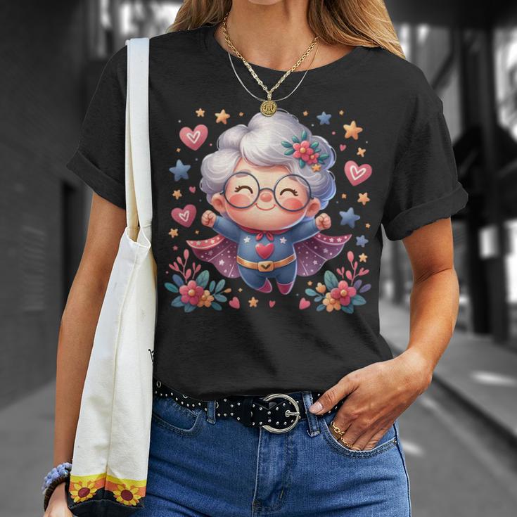 かわいいスーパーヒーローおばあちゃんスーパーヒーローおばあちゃん Tシャツ 彼女への贈り物