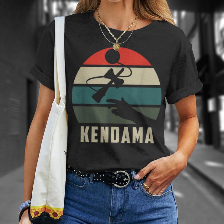 けん玉トス レトロサンセット けん玉 スピリット・オブ・ケンダマ Tシャツ 彼女への贈り物