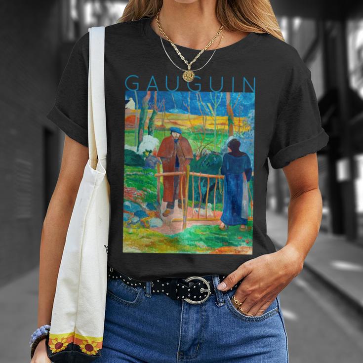 こんにちはゴーギャンさん 長袖tシャツ Tシャツ 彼女への贈り物