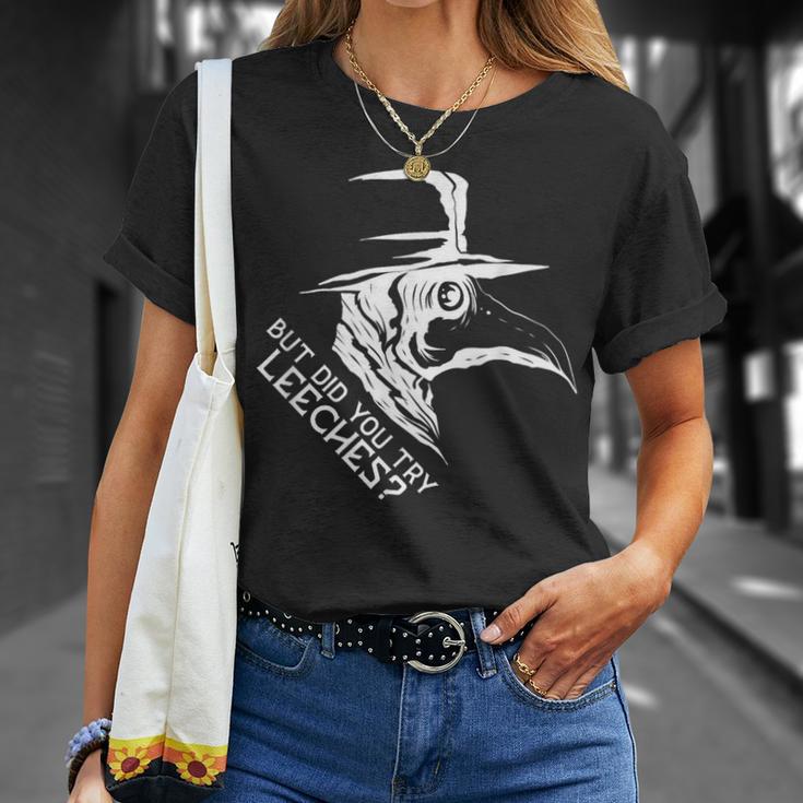 でもリーチを試したのですか ペスト医師とペスト医師用マスク Tシャツ 彼女への贈り物
