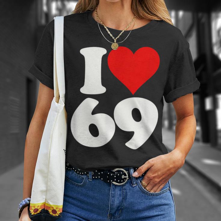 アイラブハート 69 シックスティナイン Tシャツ 彼女への贈り物
