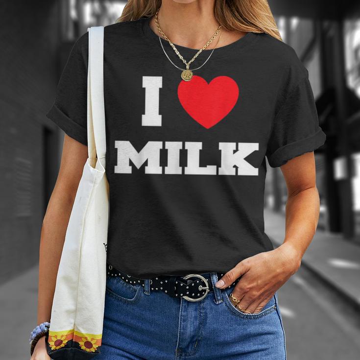 アイ・ラブ・ミルク Tシャツ 彼女への贈り物