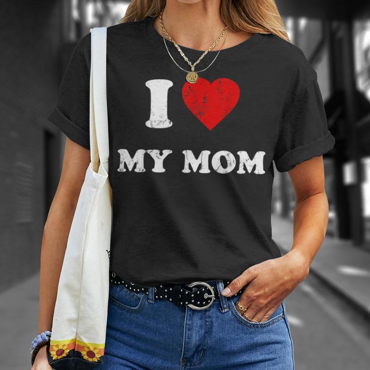 アイ・ラヴ・マイ・マム Tシャツ 彼女への贈り物