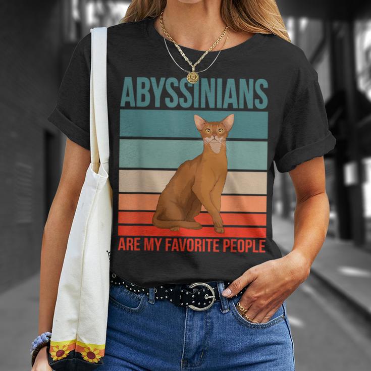 アビシニアン私の好きな人たち 子猫猫の飼い主 アビシニアン Tシャツ 彼女への贈り物