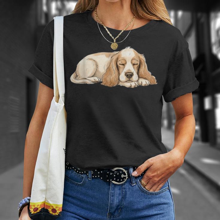 アメリカン・コッカー・スパニエル シンプルデザイン Tシャツ 彼女への贈り物