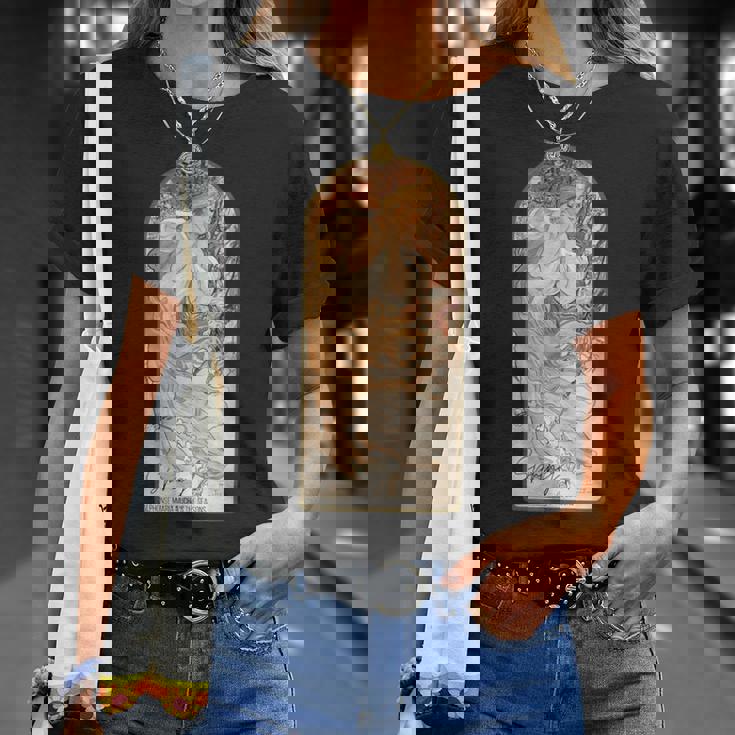 アルフォンス・マリア・ミュシャの季節 春 Tシャツ 彼女への贈り物