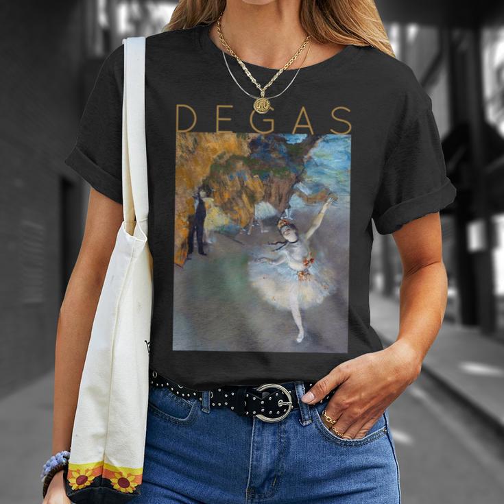 アーティストとバレリーナのためのステージ上のエドガー・ドガダンサー Tシャツ 彼女への贈り物