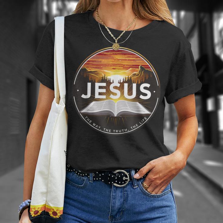 イエス・ザ・ウェイ・ザ・トゥルース ザ・ライフ キリスト教 神 信仰 聖書 Tシャツ 彼女への贈り物