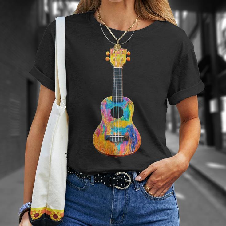 ウクレレ 楽器 モチーフ イラスト ウクレレ Tシャツ 彼女への贈り物