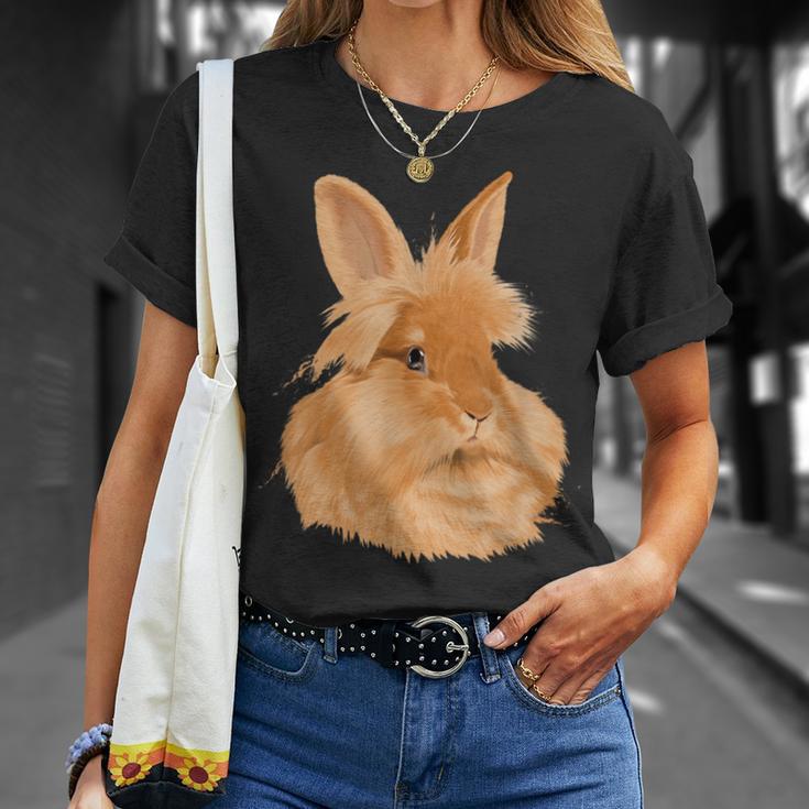 ウサギ ライオンヘッド ウサギ Tシャツ 彼女への贈り物