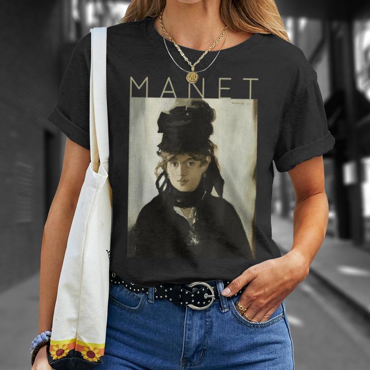 エドゥアール・マネ スミレの花束とベルテ・モリゾ Tシャツ 彼女への贈り物