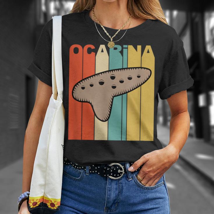 オカリナ レトロ Tシャツ 彼女への贈り物