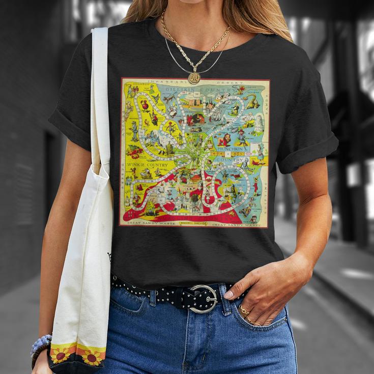 オズの土地 キャラクター ヴィンテージ オズの魔法使い ゲームボード Tシャツ 彼女への贈り物