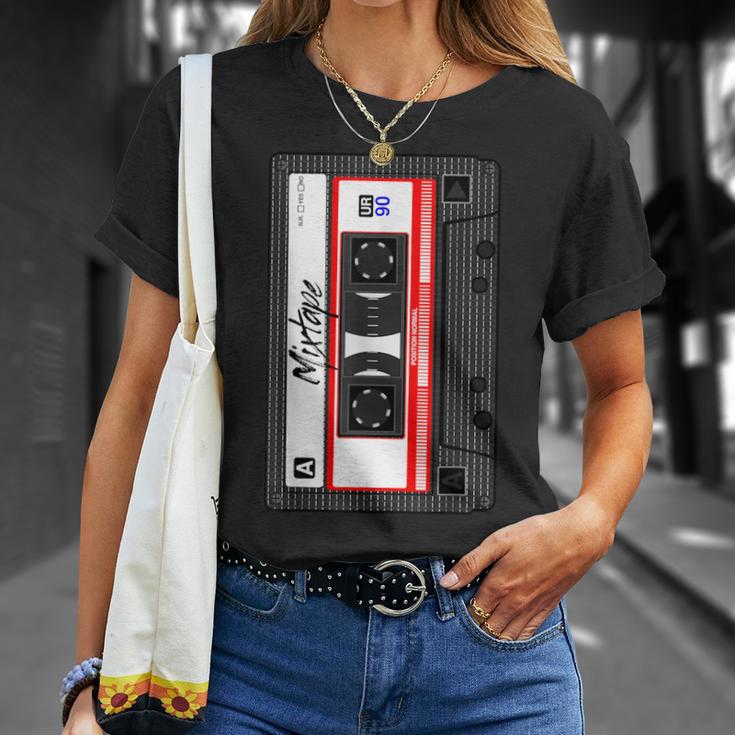 カセット テープ 音楽 ミックス オーディオ 90年代 パーティー 80年代 Tシャツ 彼女への贈り物
