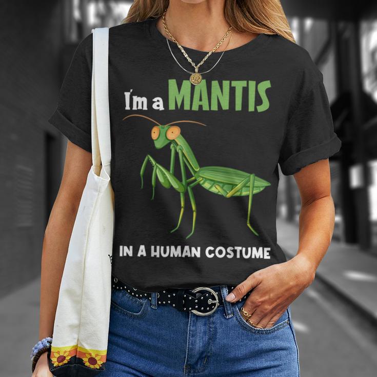カマキリ 虫 祈るカマキリ Tシャツ 彼女への贈り物