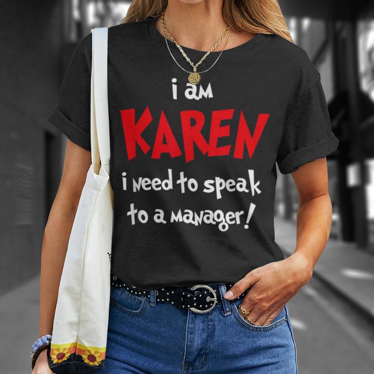 カレンハロウィンコスチューム-面白いと言ってマネージャーに話しかける Tシャツ 彼女への贈り物