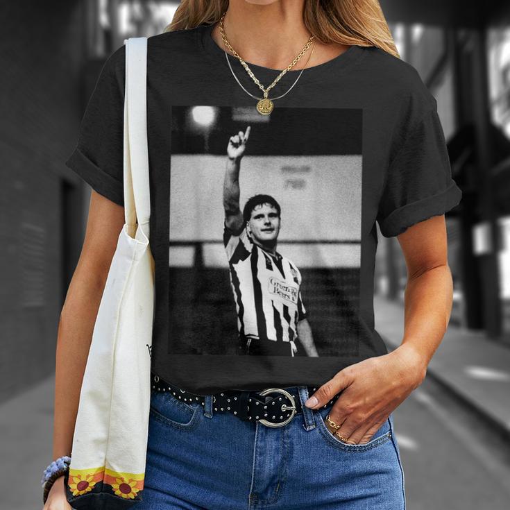 ガッツァ・ガスコイン・ウェーブ ニューカッスル・ユナイテッド ポーツマスフットボール Tシャツ 彼女への贈り物