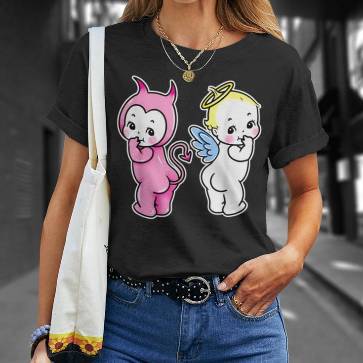 キューピー ベビー エンジェル デビル ケルブ Tシャツ 彼女への贈り物