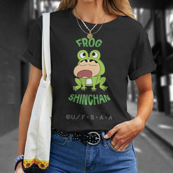 クレヨンしんちゃん カエルしんちゃん ワンポイント Tシャツ 彼女への贈り物