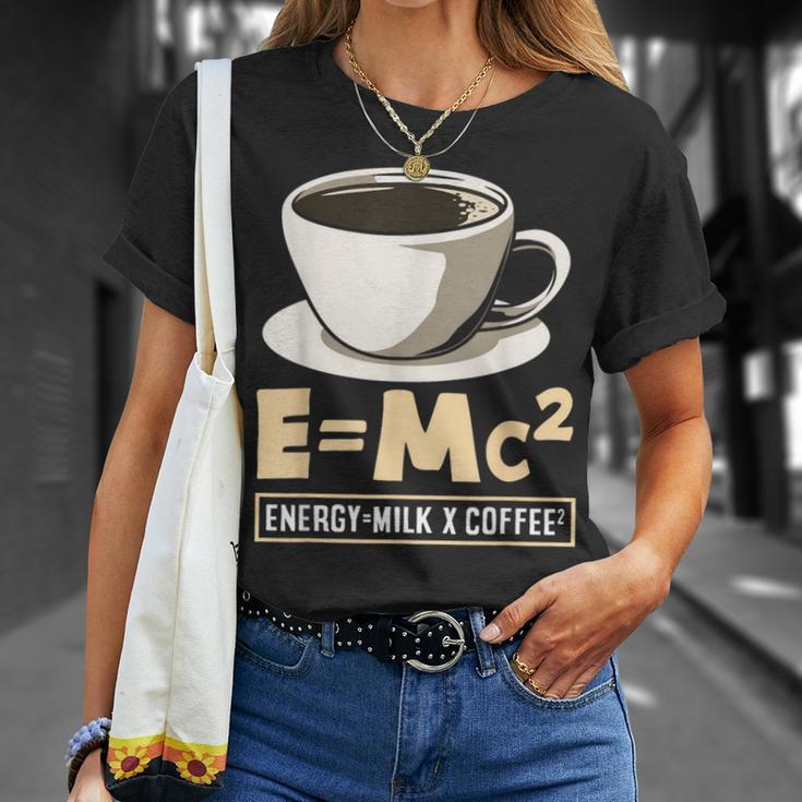 コーヒーラバーエナジーミルクコーヒー EMc² Tシャツ 彼女への贈り物