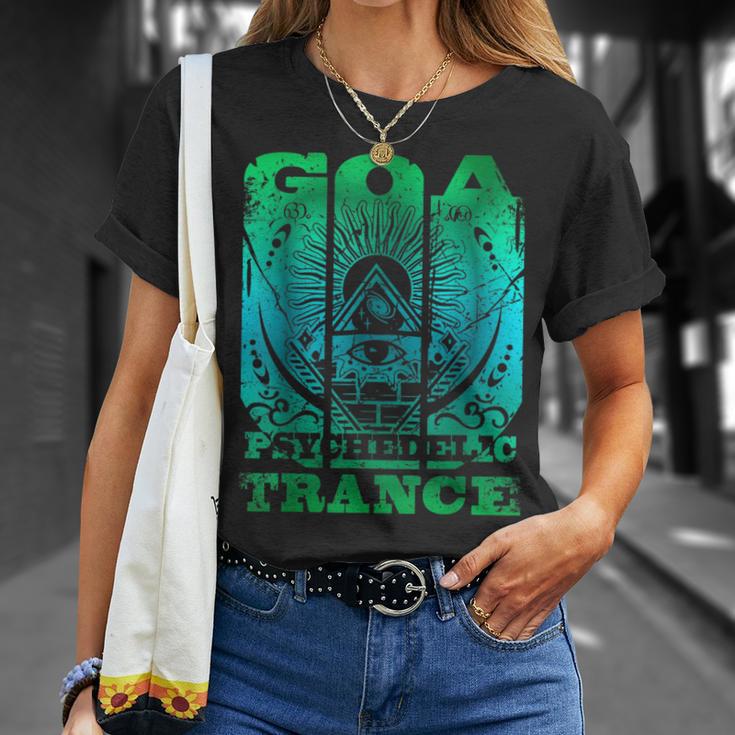 ゴア・サイケデリック・トランス-Om サイトランス レイバー Tシャツ 彼女への贈り物