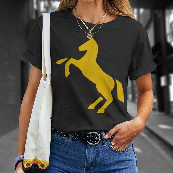 ゴールデンホースデザイン ファニーtシャツ かわいいスタリオン ゴールドギフト Tシャツ 彼女への贈り物
