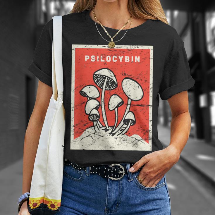 サイロシビンtシャツ レトロサイケデリックマジックマッシュルーム Tシャツ 彼女への贈り物