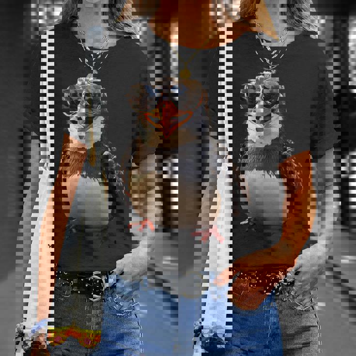 サングラスをかけたペンギン アニマル・フレンド ラブ・キュート・ペンギン Tシャツ 彼女への贈り物