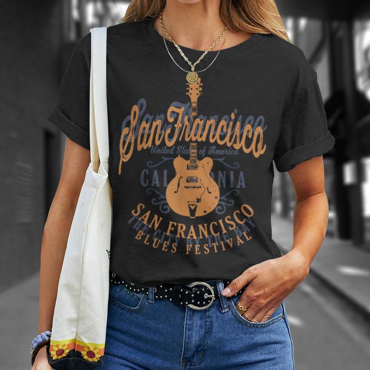 サンフランシスコ・ブルース アメリカンミュージックフェスティバル クール ビンテージ Tシャツ 彼女への贈り物