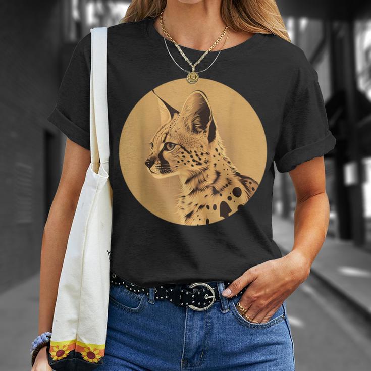 サーバル ワイルドキャット サーバルキャット アフリカン ワイルドキャット アニマル サーバル Tシャツ 彼女への贈り物