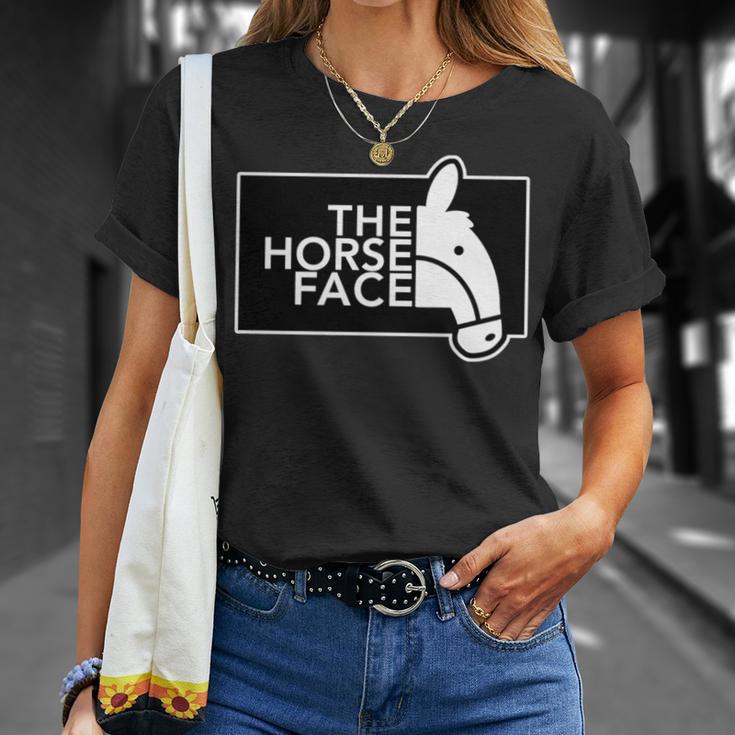 ザ・ホース・フェイス The Horse Face 午年 馬【十二支 干支】2026年 ブランド パロディ 長袖tシャツ Tシャツ 彼女への贈り物