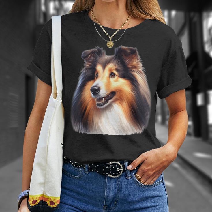 シェットランド・シープドッグ×シェルティ Tシャツ 彼女への贈り物