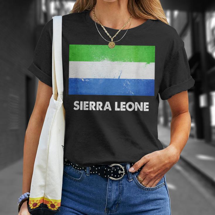 シエラレオネ国旗tシャツ Tシャツ 彼女への贈り物