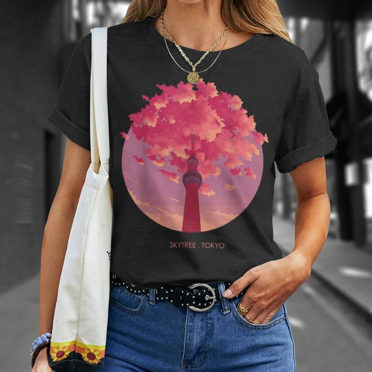 シグネチャー 東京都 スカイライン 日本土産 スカイツリー Tシャツ 彼女への贈り物