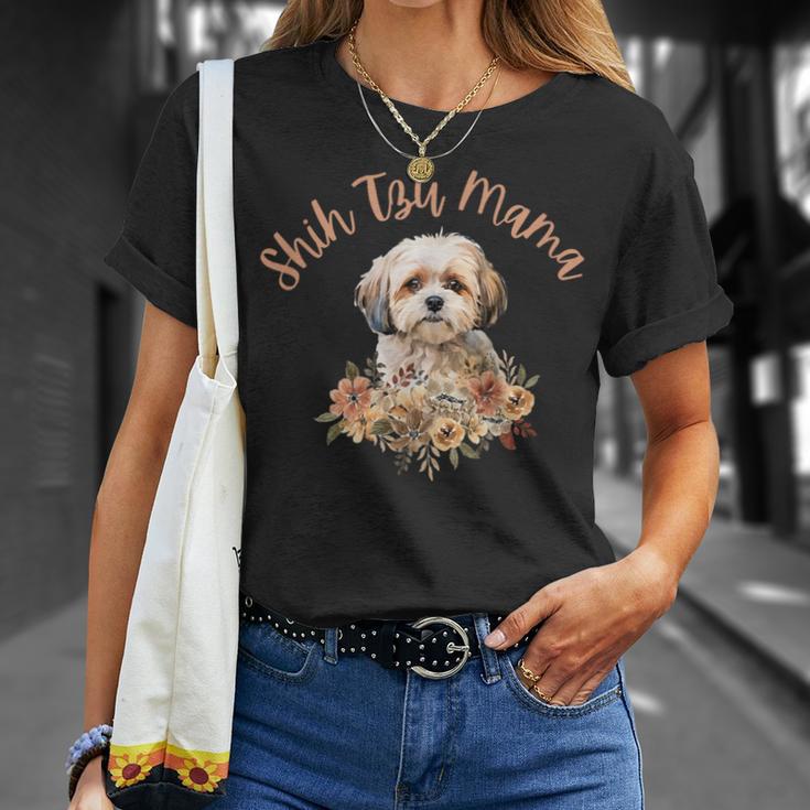 シーズーママ、シーズーママ、犬のお母さん、母の日、シーズー。 Tシャツ 彼女への贈り物