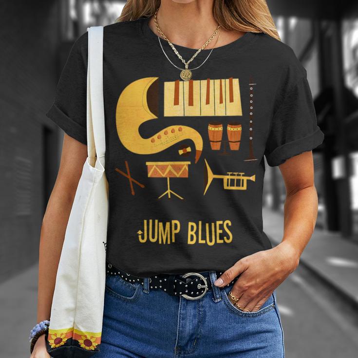 ジャンプ・ブルース-ヴィンテージ・ブルース・ミュージック Tシャツ 彼女への贈り物