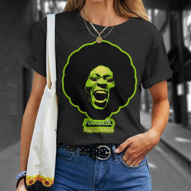 ジョージ・クリントン・ファンカデリック・グリーン・マゴット・ブレイン 長袖tシャツ Tシャツ 彼女への贈り物
