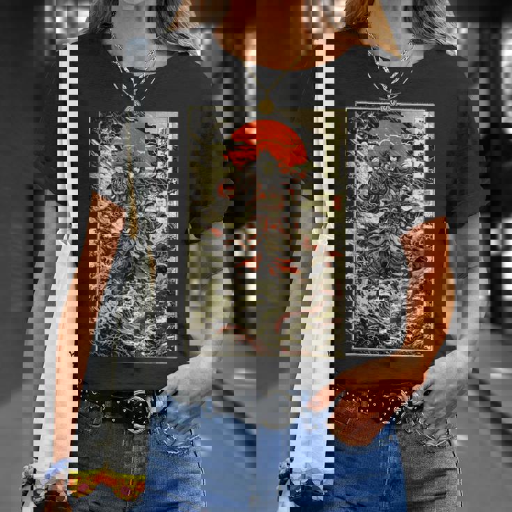 スサノオ 日本神話 女神 浮世絵 神道 Tシャツ 彼女への贈り物