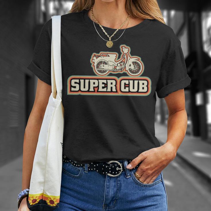 スーパーカブc100 原付バイク レトロジャパン 長袖tシャツ Tシャツ 彼女への贈り物