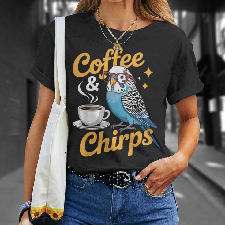 セキセイインコ コーヒー チャープス セキセイインコ Tシャツ 彼女への贈り物