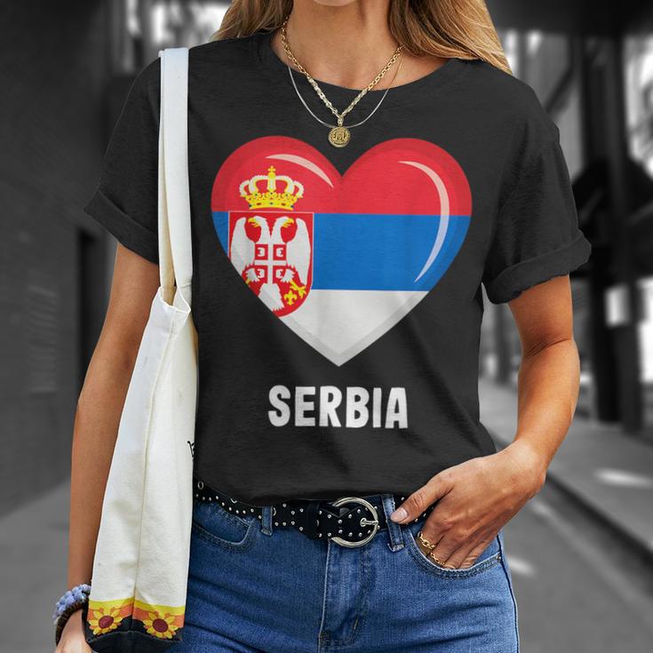 セルビア国旗シャツ Tシャツ 彼女への贈り物