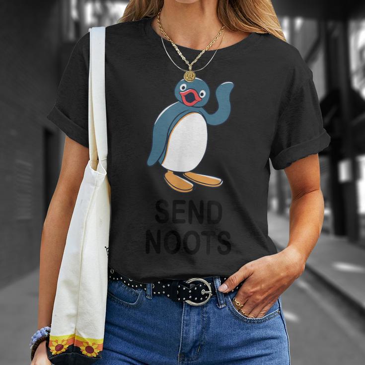 センドブーツペンギンファニーアパレル Tシャツ 彼女への贈り物