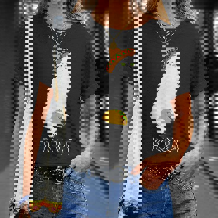 タコキャット-楽しい猫の回文 Tシャツ 彼女への贈り物