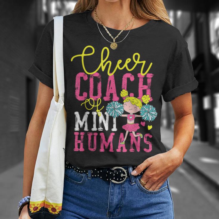 チアチアリーディングコーチ チアコーチ ミニヒューマンのチアコーチ Tシャツ 彼女への贈り物